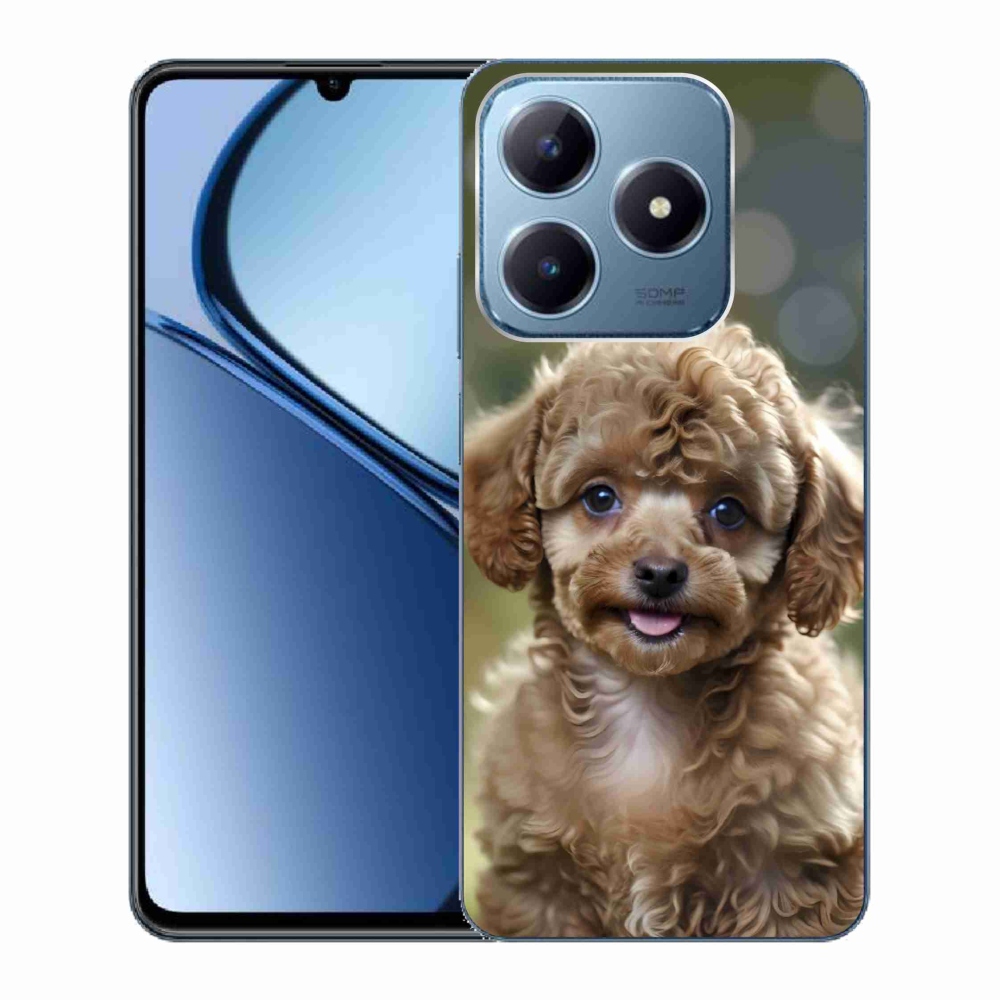 Gelový kryt mmCase na Realme C63 - roztomilý pudl