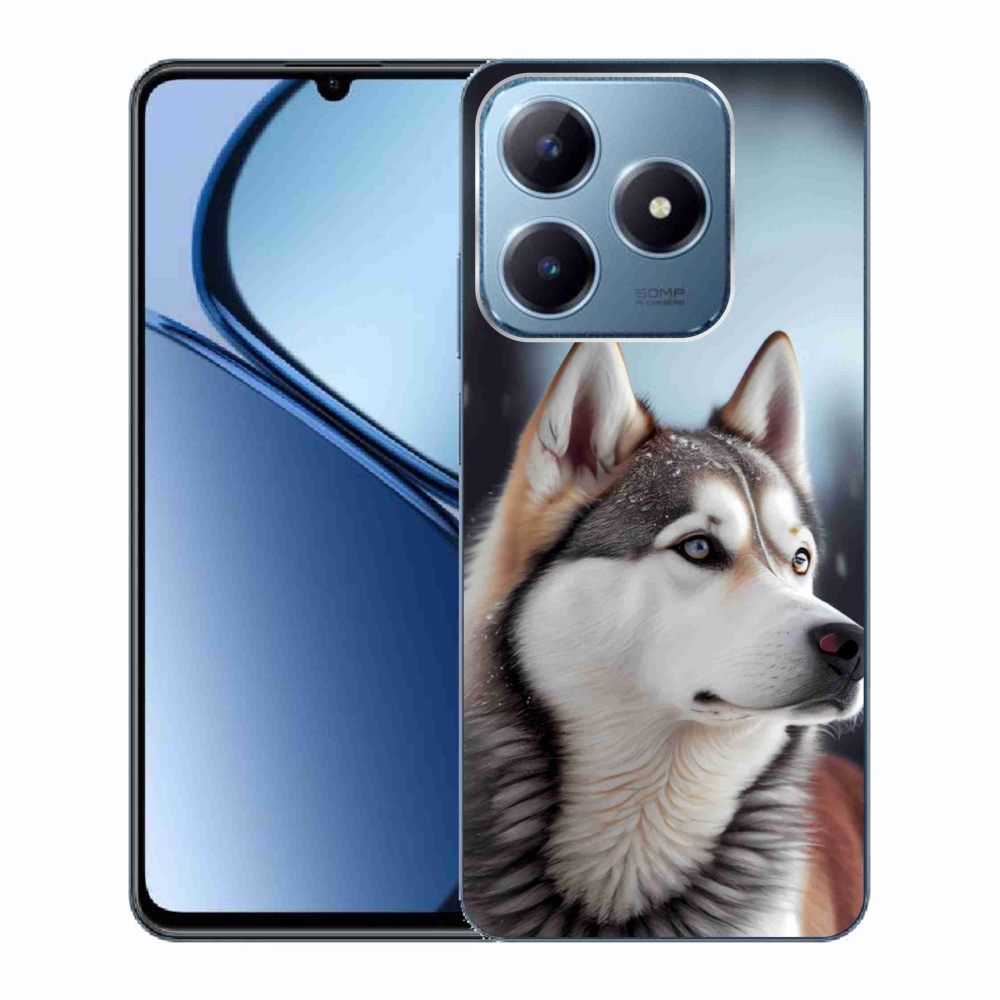 Gelový kryt mmCase na Realme C63 - sibiřský husky