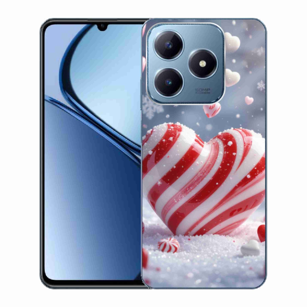 Gelový kryt mmCase na Realme C63 - sladké srdce
