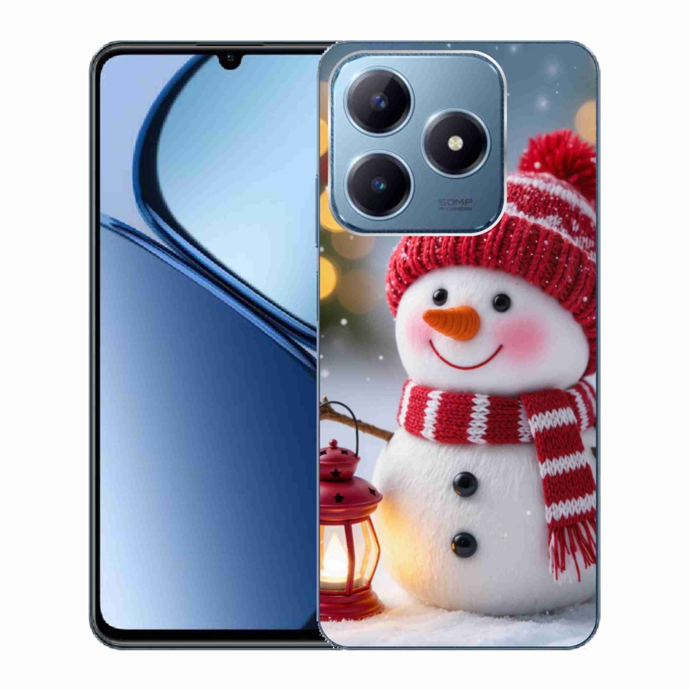 Gelový kryt mmCase na Realme C63 - sněhulák 2