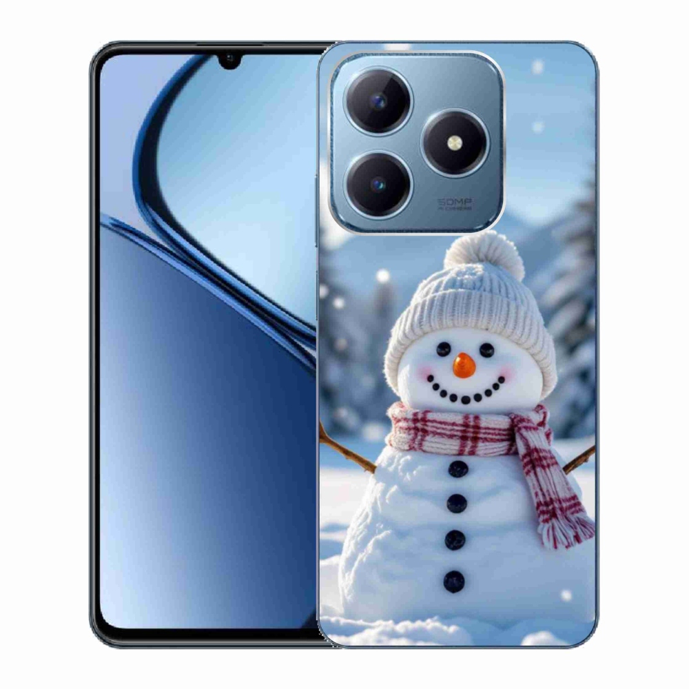 Gelový kryt mmCase na Realme C63 - sněhulák 3