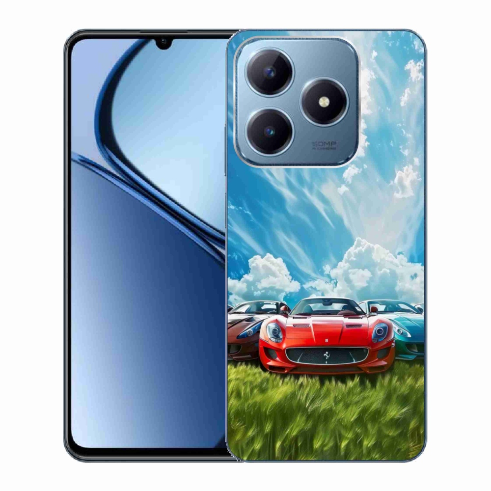 Gelový kryt mmCase na Realme C63 - sportovní vozy