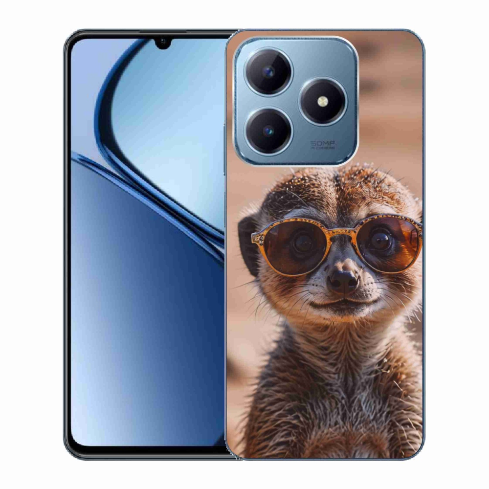 Gelový kryt mmCase na Realme C63 - stylová surikata