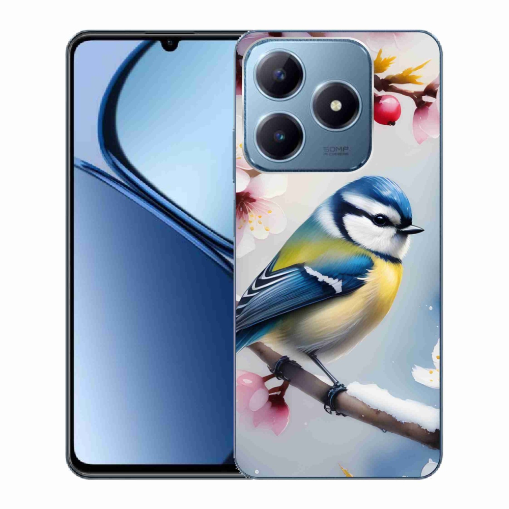 Gelový kryt mmCase na Realme C63 - sýkorka