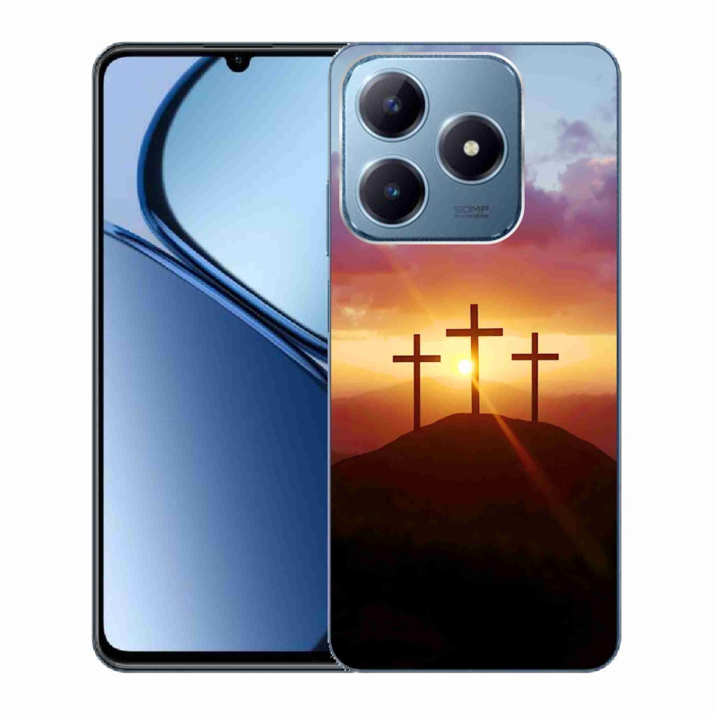Gelový kryt mmCase na Realme C63 - tři kříže