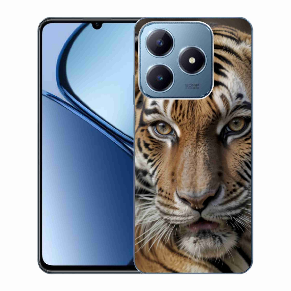 Gelový kryt mmCase na Realme C63 - tygří pohled