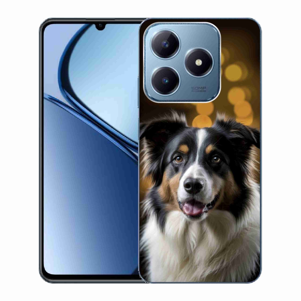 Gelový kryt mmCase na Realme C63 - usměvavý australský ovčák