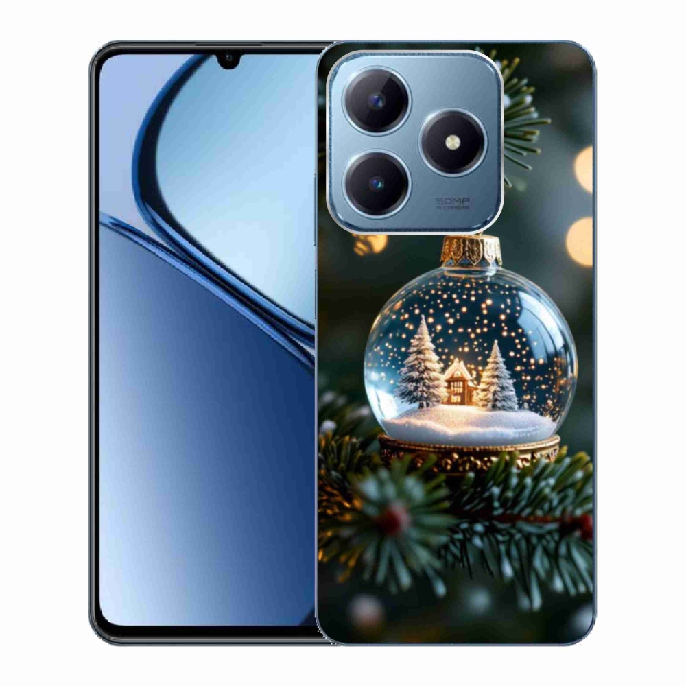 Gelový kryt mmCase na Realme C63 - vánoční koule 2