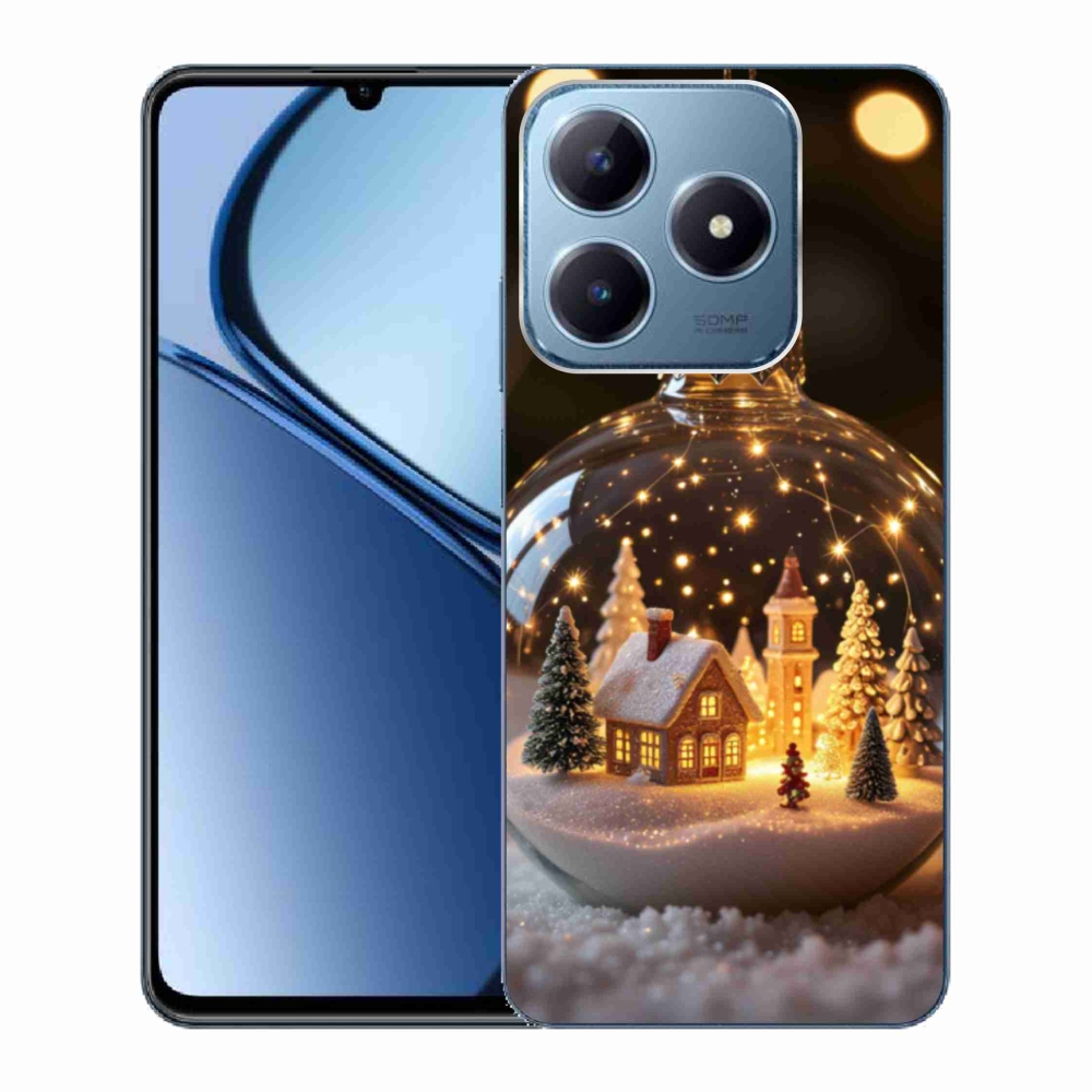 Gelový kryt mmCase na Realme C63 - vánoční koule 3