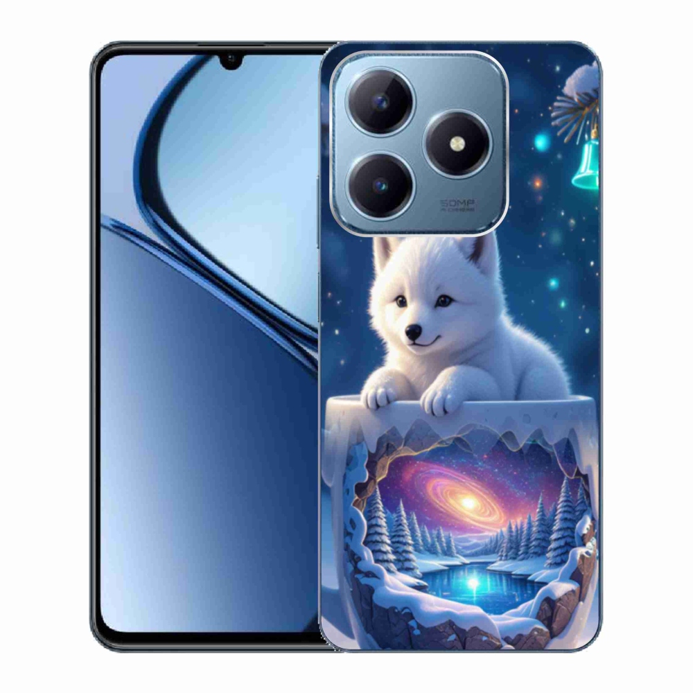 Gelový kryt mmCase na Realme C63 - vánoční štěně