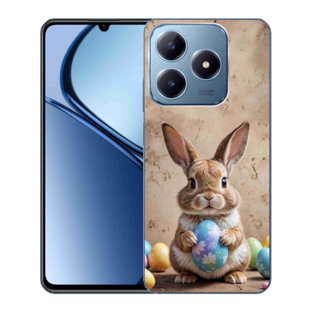 Gelový kryt mmCase na Realme C63 - velikonoční králíček