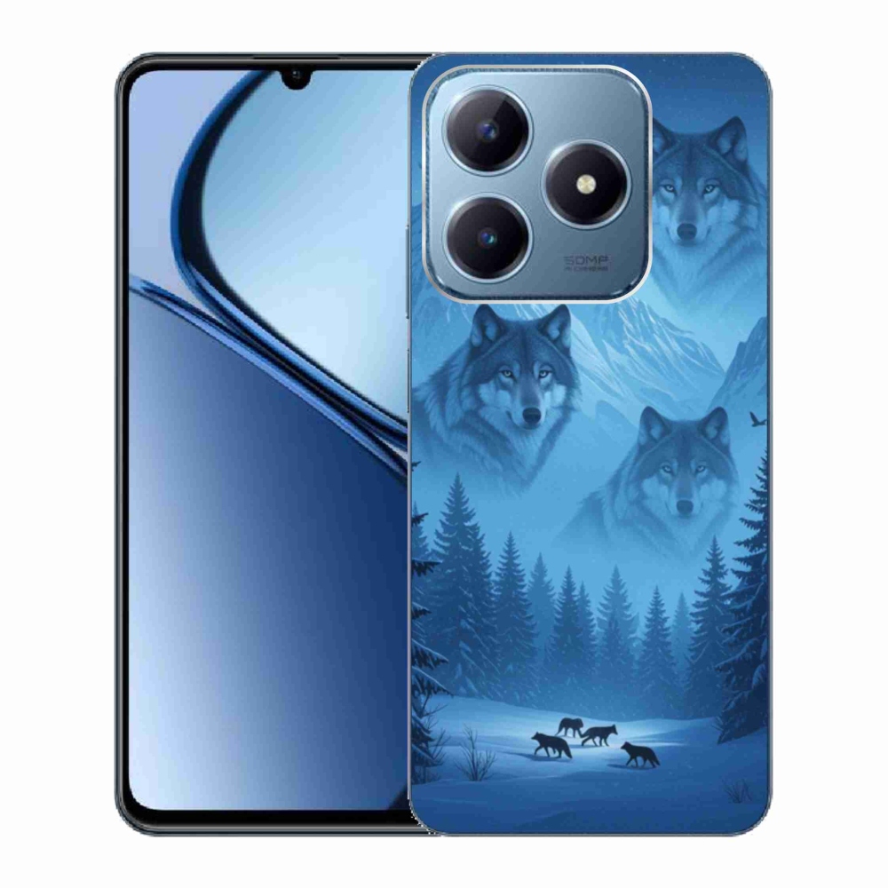 Gelový kryt mmCase na Realme C63 - vlčí smečka