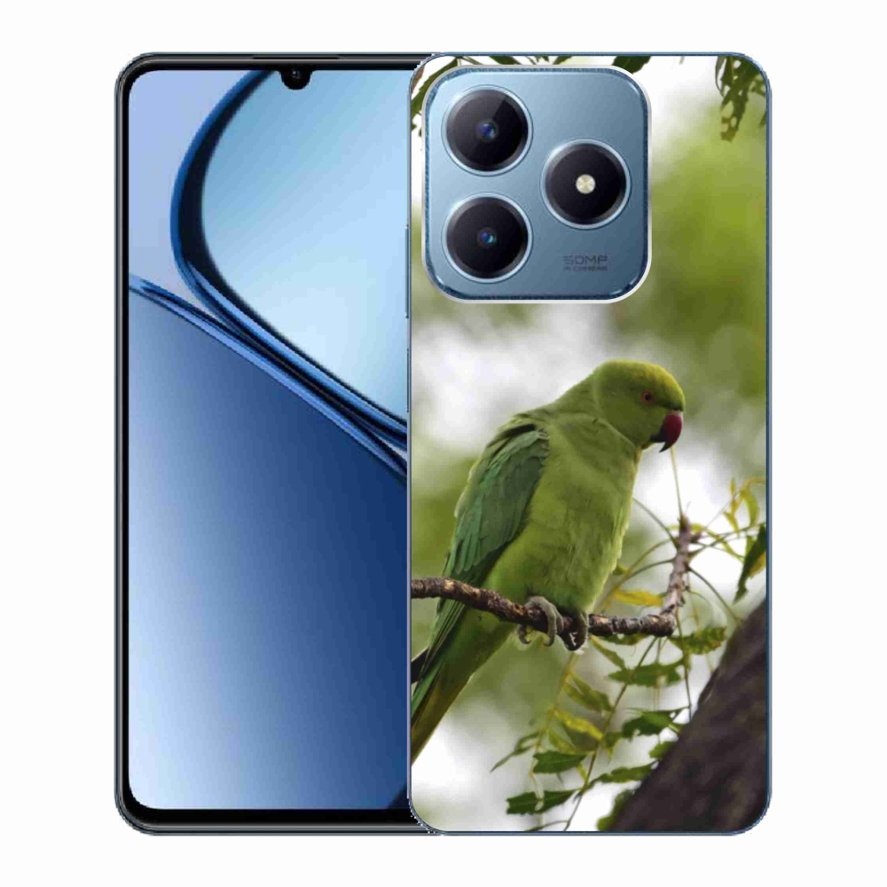 Gelový kryt mmCase na Realme C63 - zelený papoušek