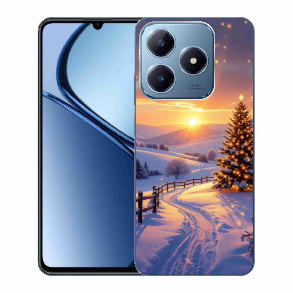 Gelový kryt mmCase na Realme C63 - zimní krajina