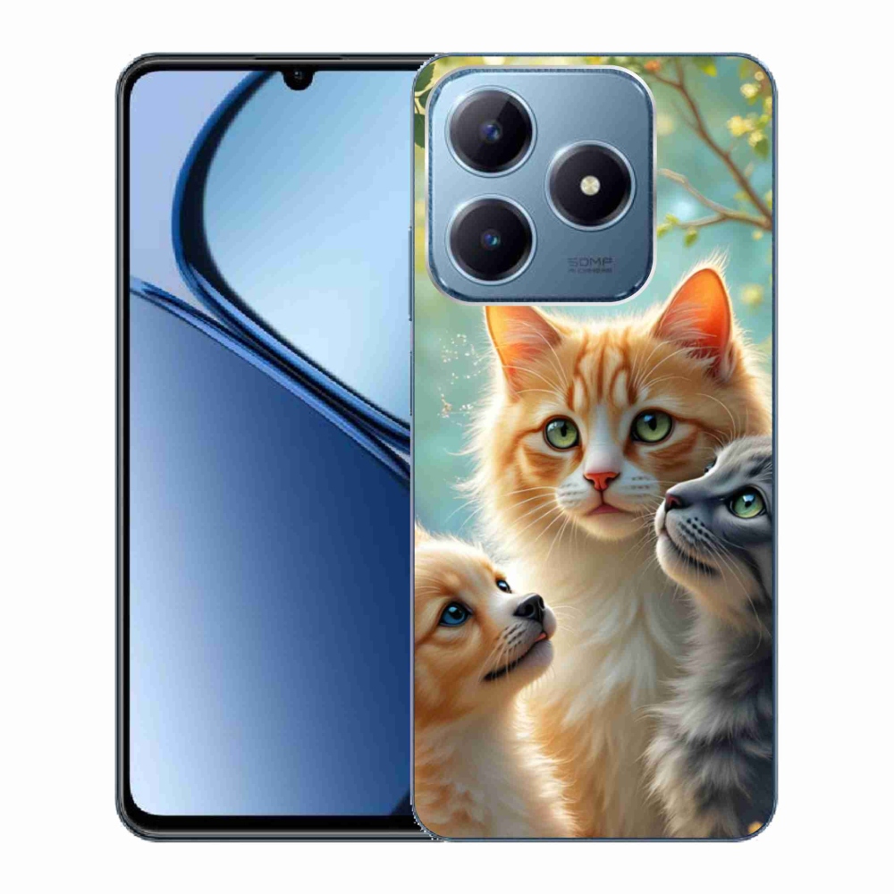 Gelový kryt mmCase na Realme C63 - zvířecí přátelství 2