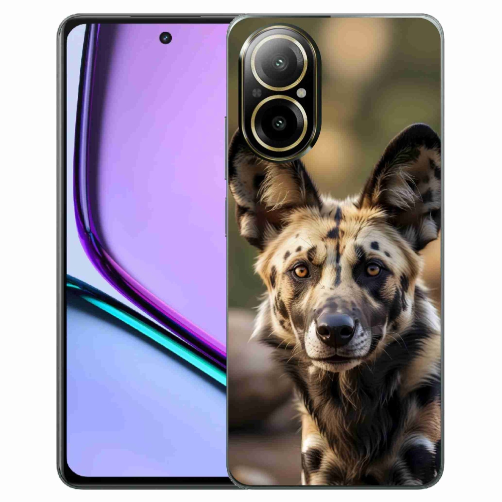 Gelový kryt mmCase na Realme C67 - africký divoký pes