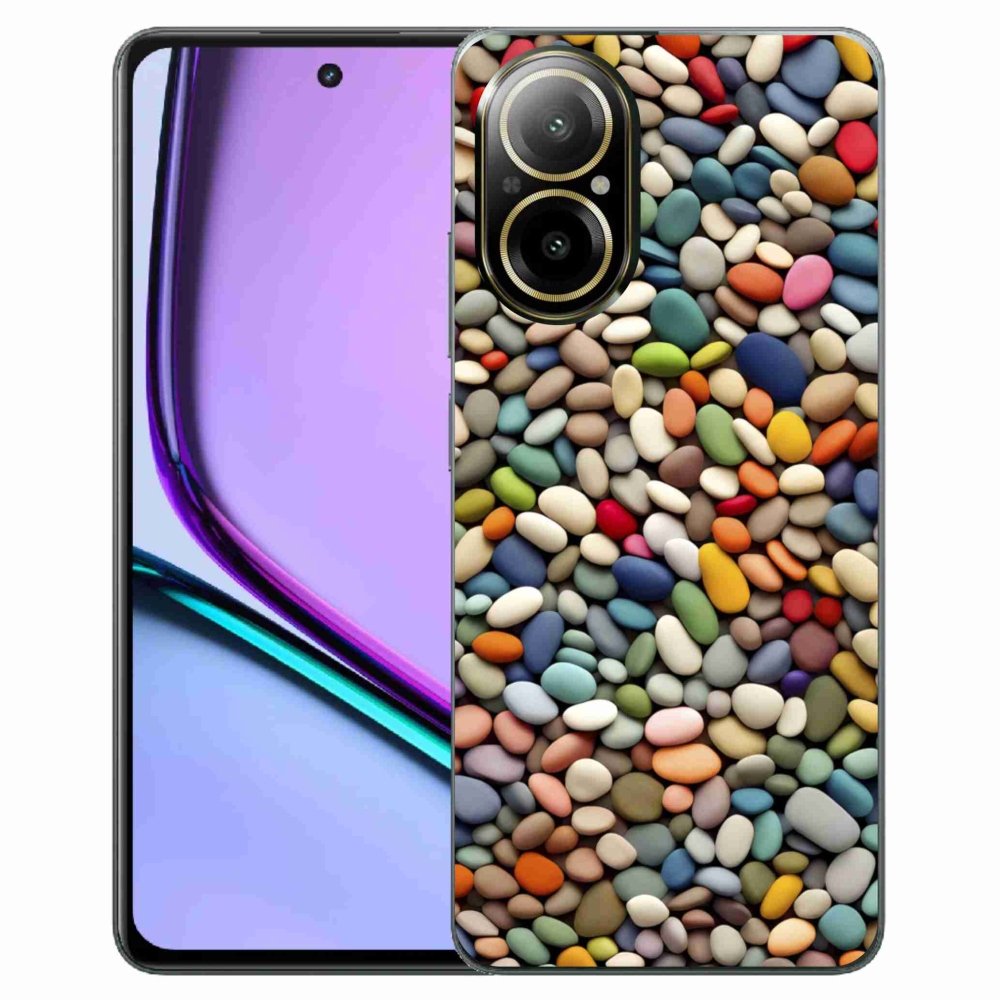 Gelový kryt mmCase na Realme C67 - barevné kamínky 2