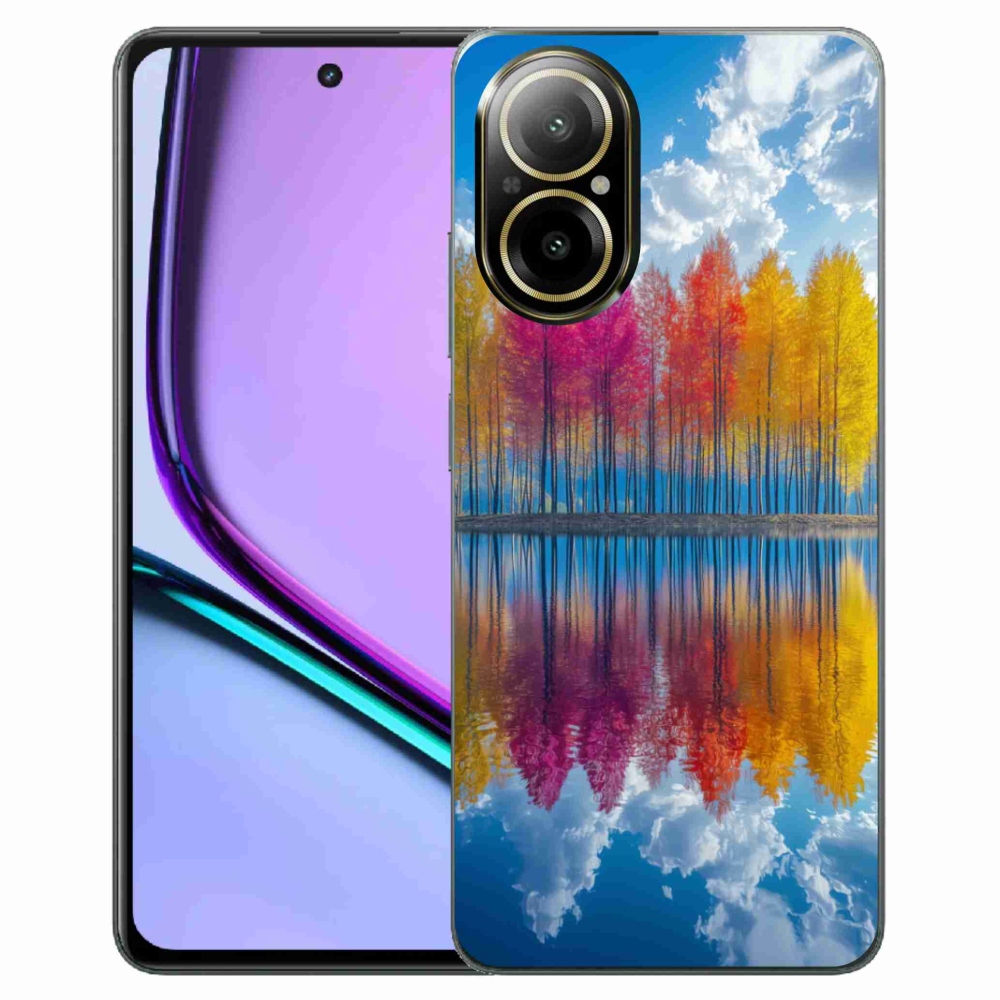 Gelový kryt mmCase na Realme C67 - barevné stromy