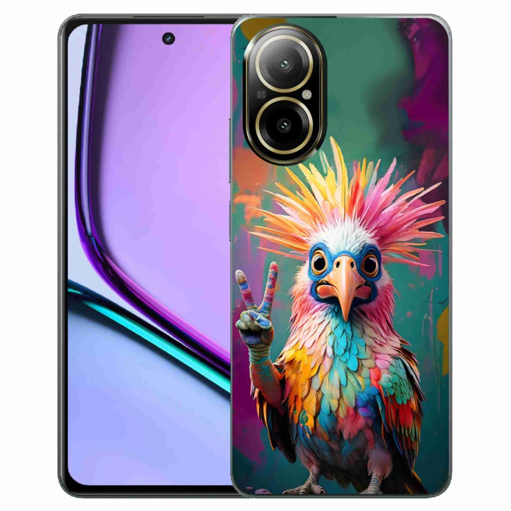 Gelový kryt mmCase na Realme C67 - barevný rebel