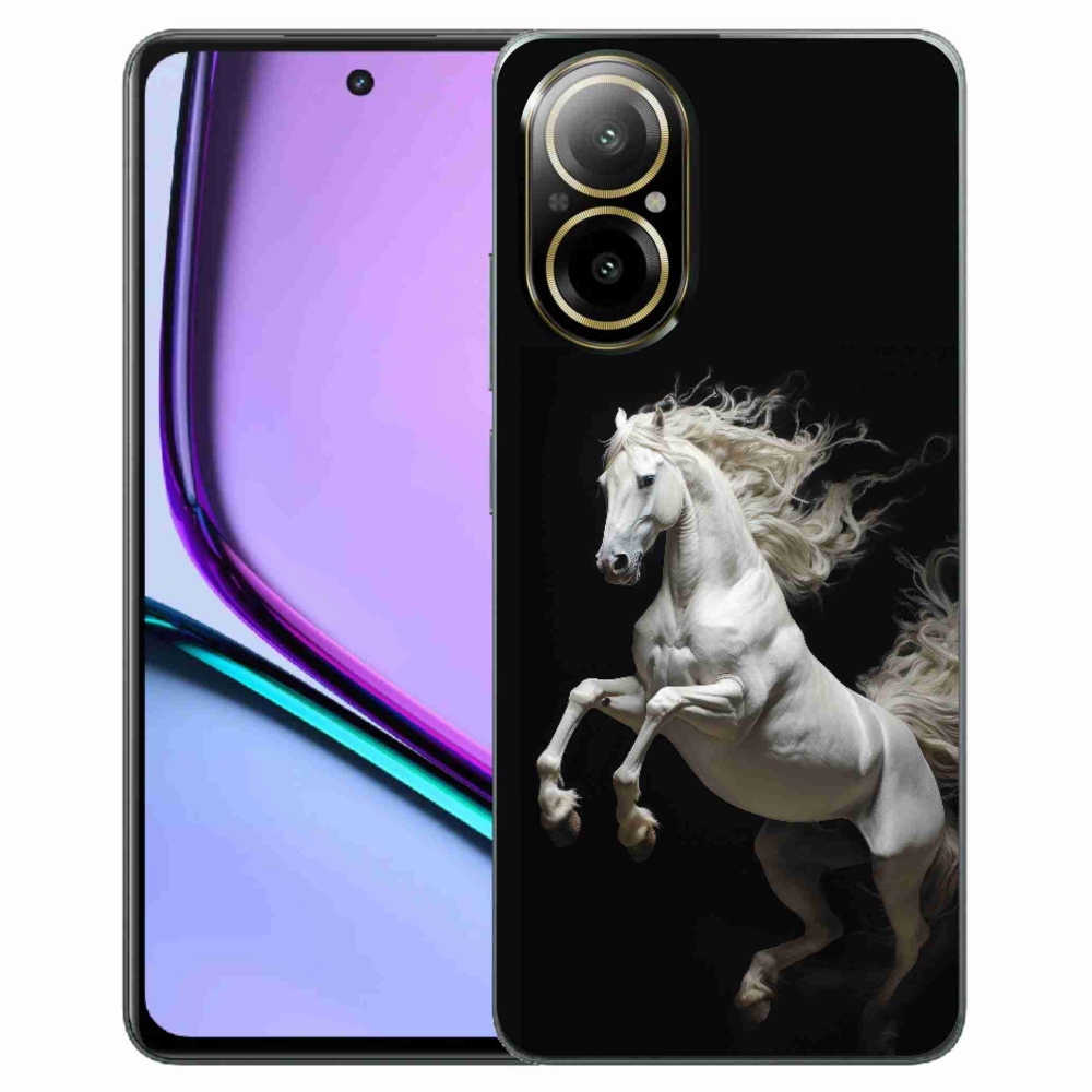 Gelový kryt mmCase na Realme C67 - bílý kůň 4