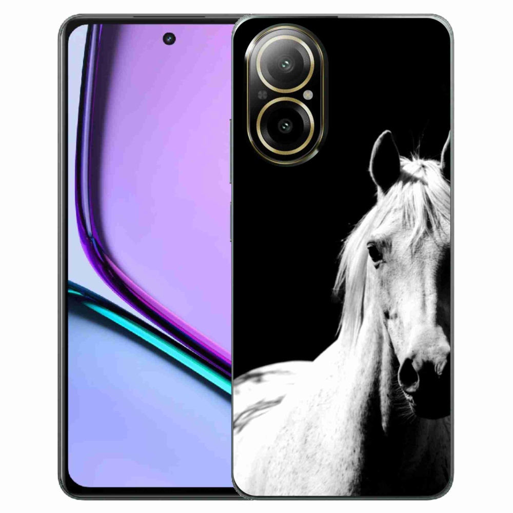 Gelový kryt mmCase na Realme C67 - bílý kůň 5