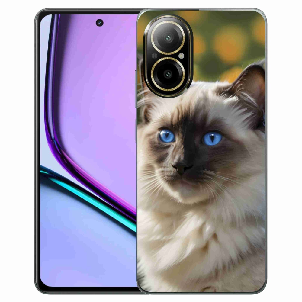 Gelový kryt mmCase na Realme C67 - bílý ragdoll