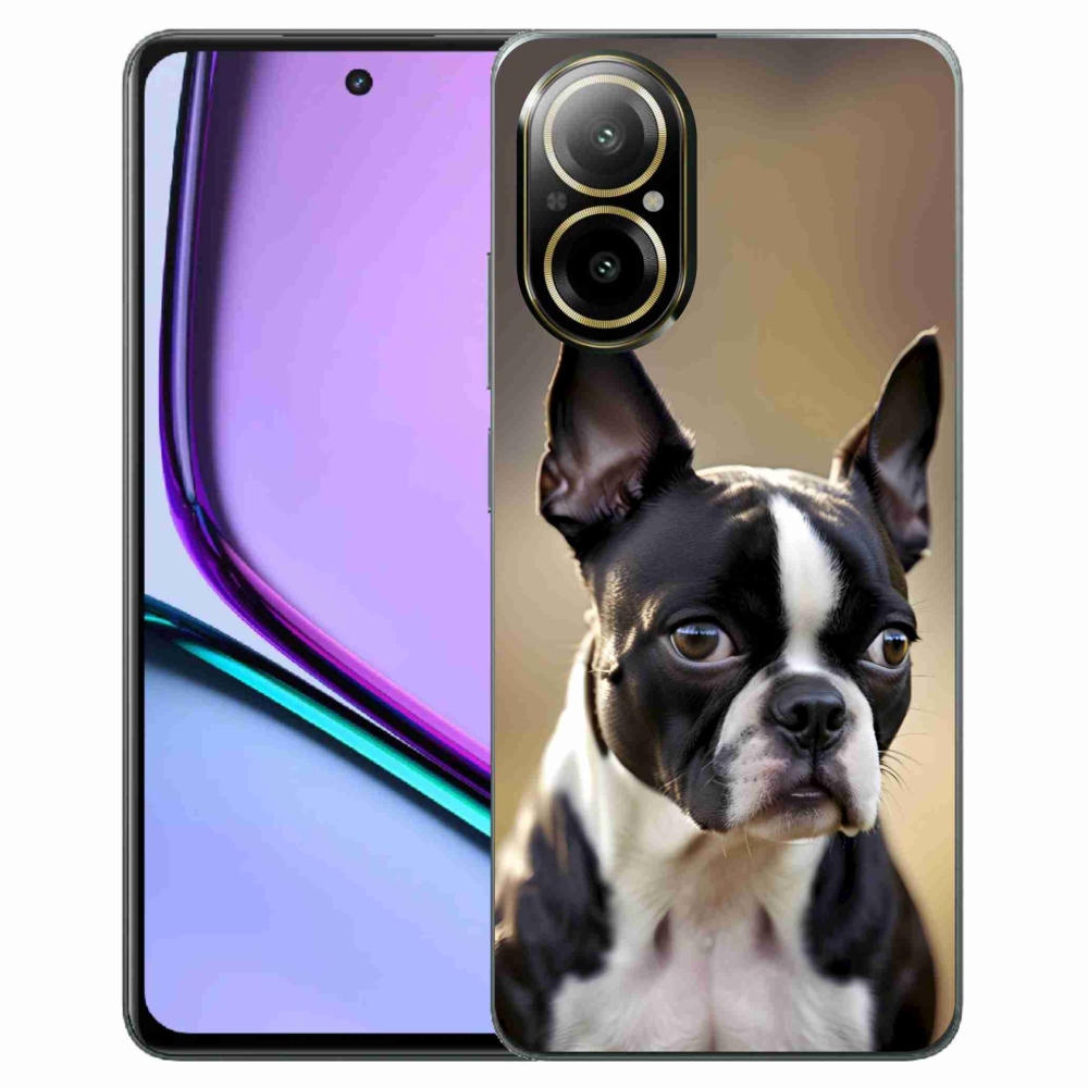 Gelový kryt mmCase na Realme C67 - bostonský teriér