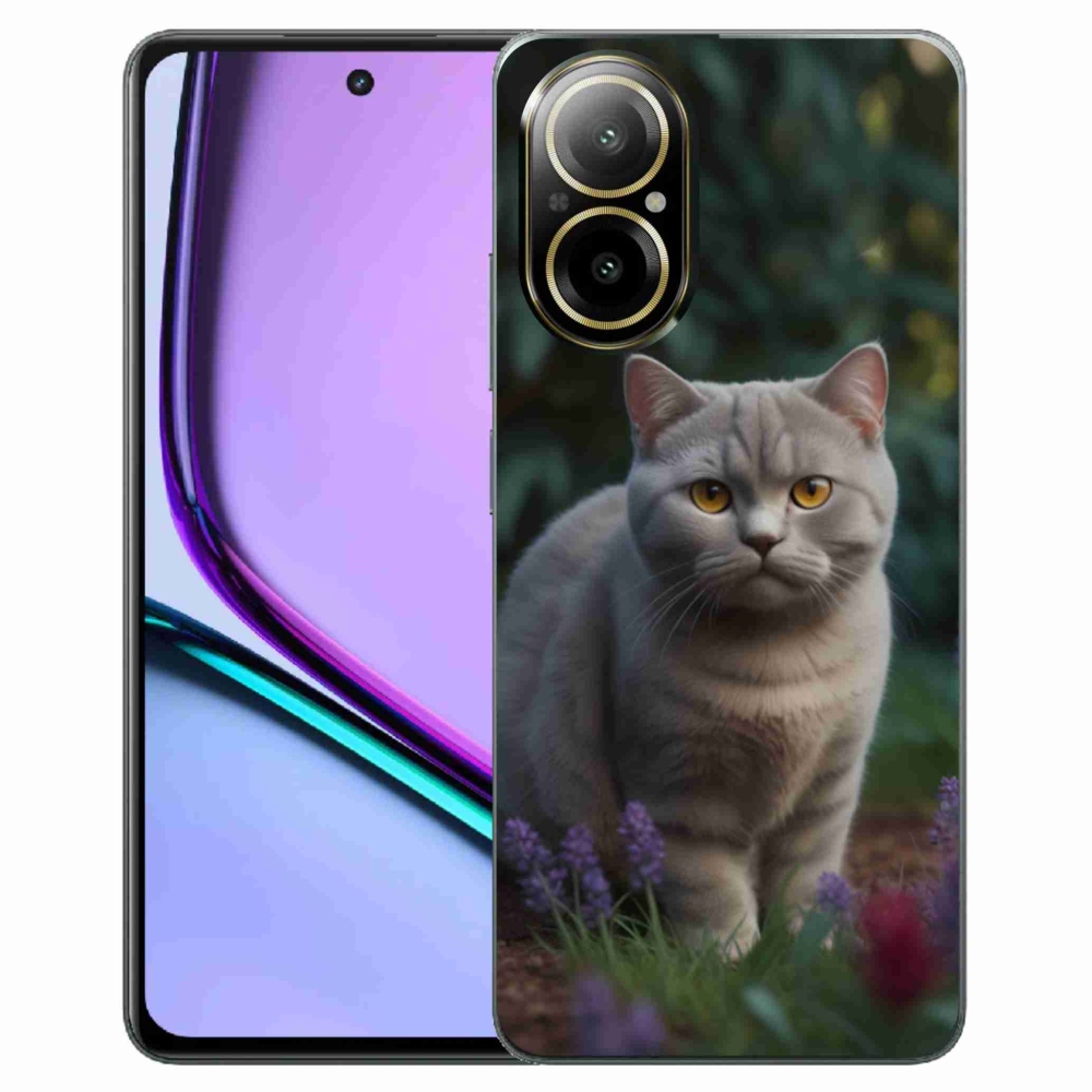 Gelový kryt mmCase na Realme C67 - britská kočka