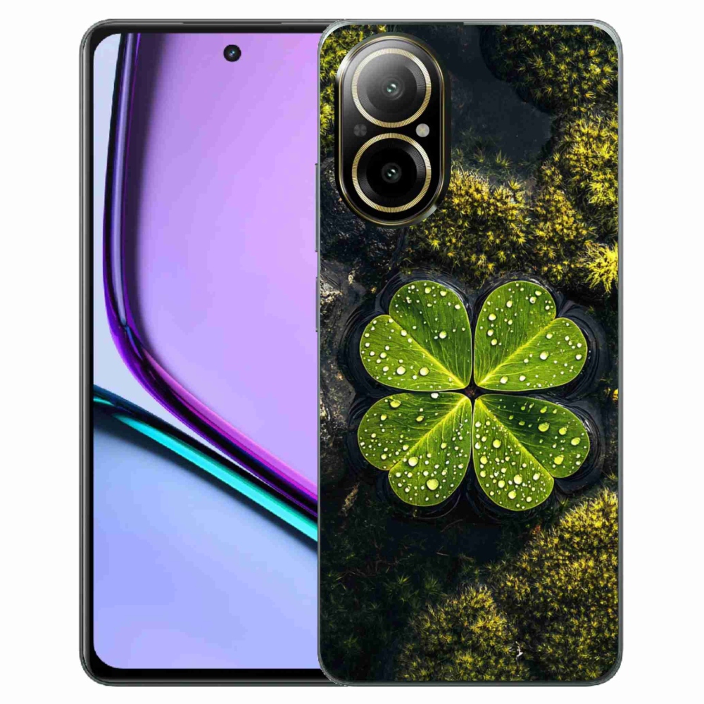 Gelový kryt mmCase na Realme C67 - čtyřlístek