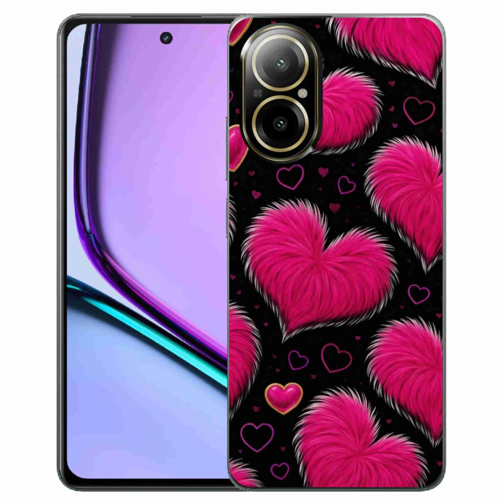 Gelový kryt mmCase na Realme C67 - hebká srdce