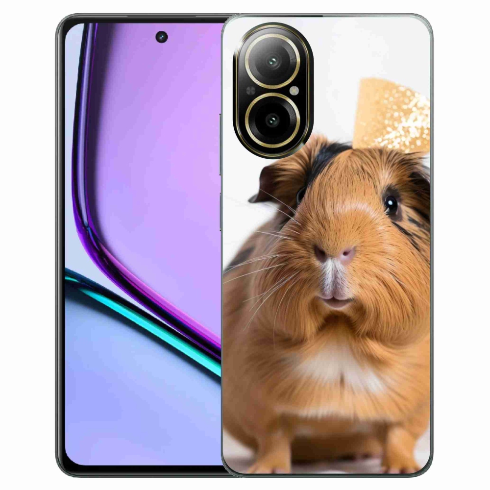 Gelový kryt mmCase na Realme C67 - hnědé morče