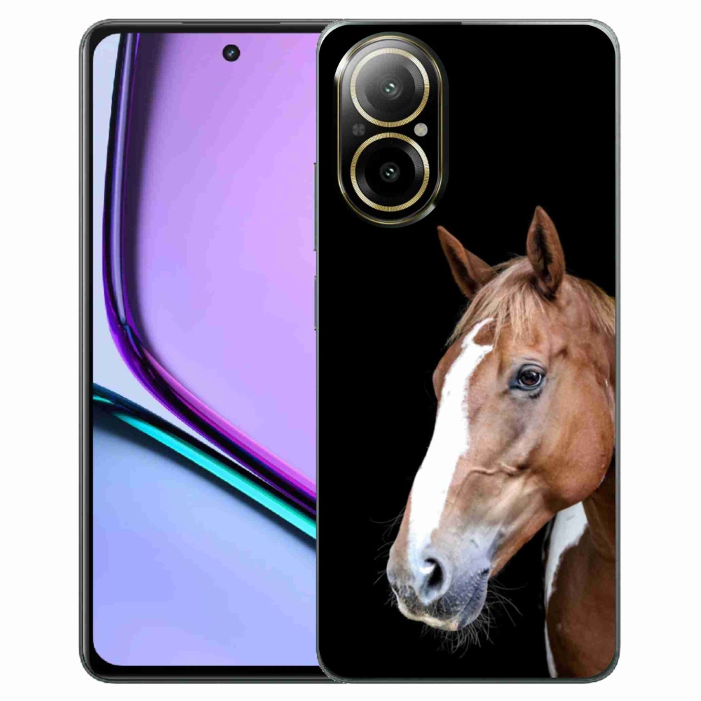 Gelový kryt mmCase na Realme C67 - hnědý kůň 3