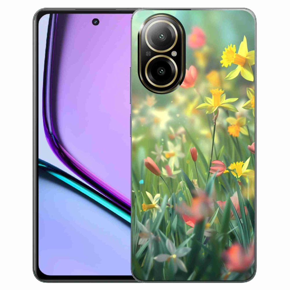 Gelový kryt mmCase na Realme C67 - jarní květy