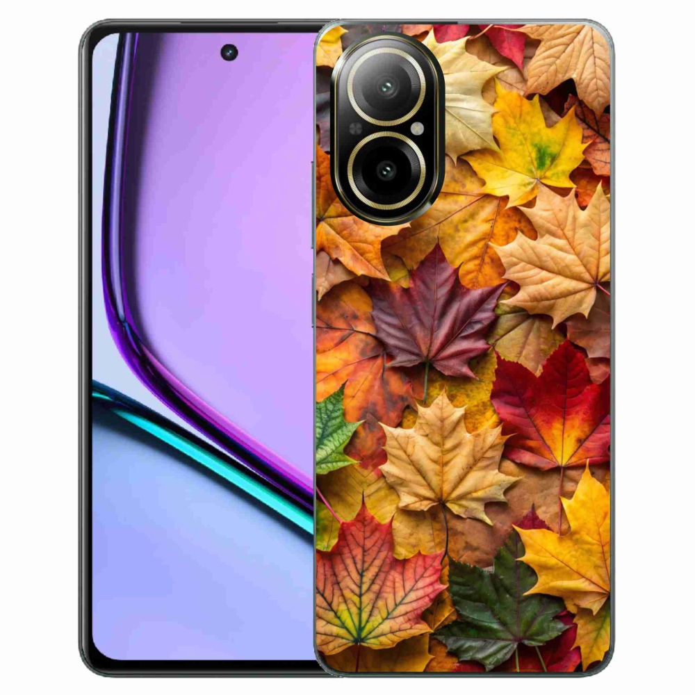 Gelový kryt mmCase na Realme C67 - javorové listy 2