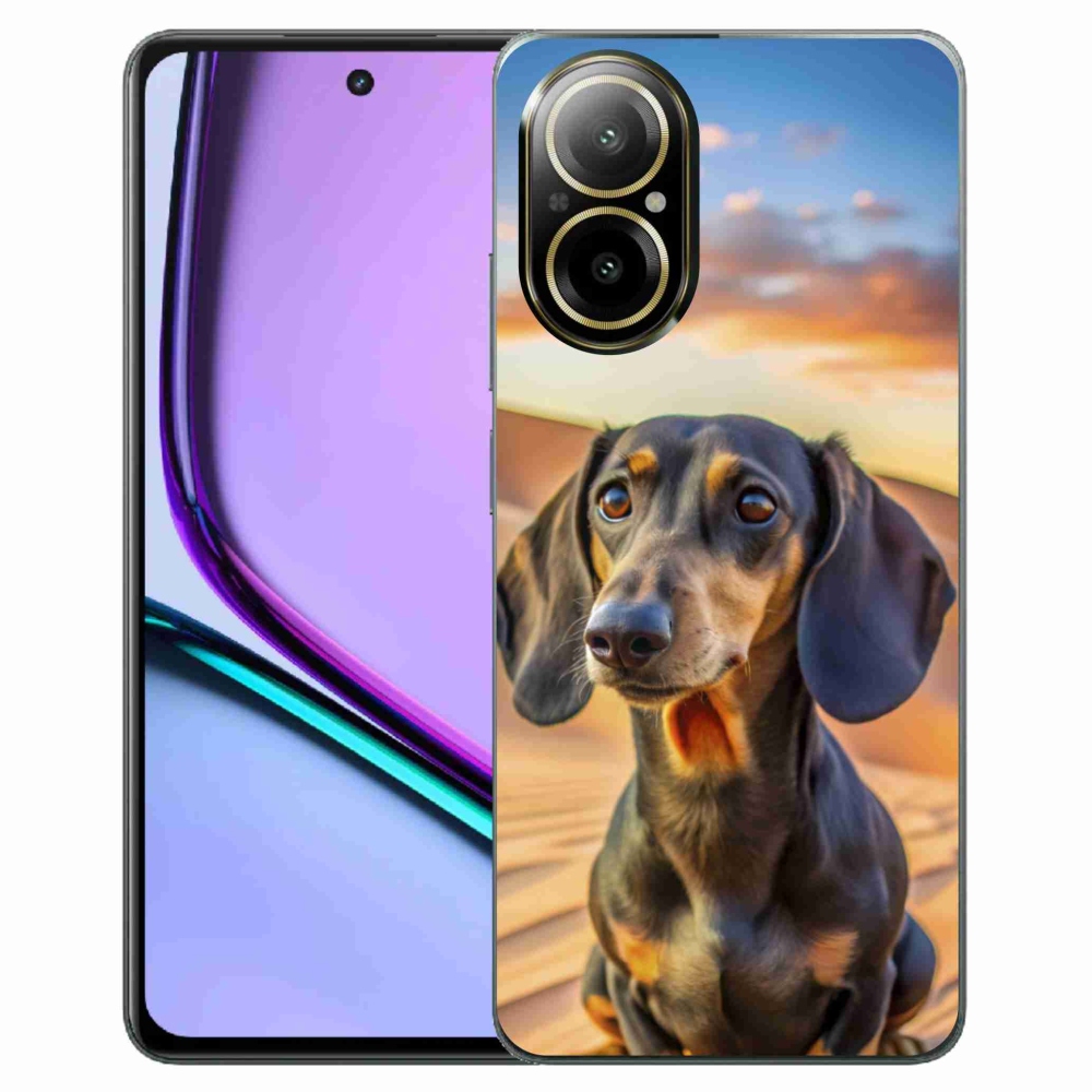Gelový kryt mmCase na Realme C67 - jezevčík 3 