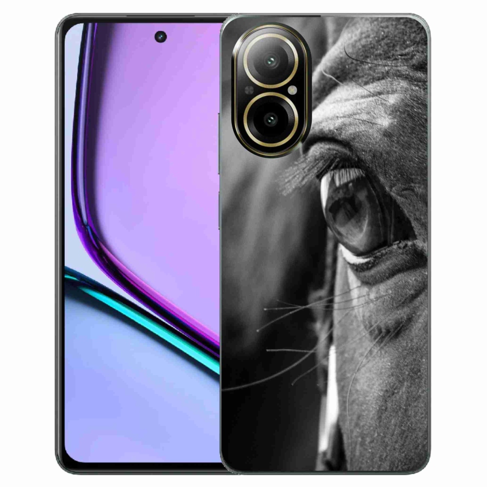 Gelový kryt mmCase na Realme C67 - koňský pohled
