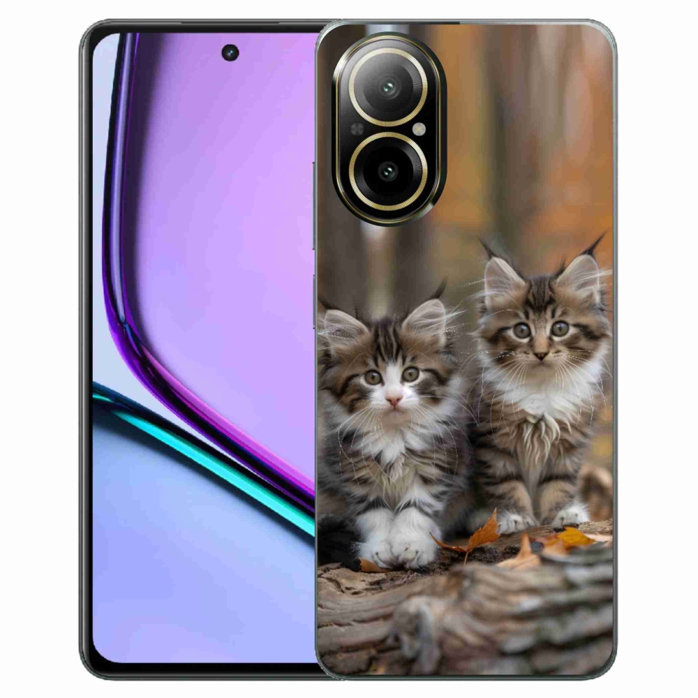 Gelový kryt mmCase na Realme C67 - kočičí duo 3