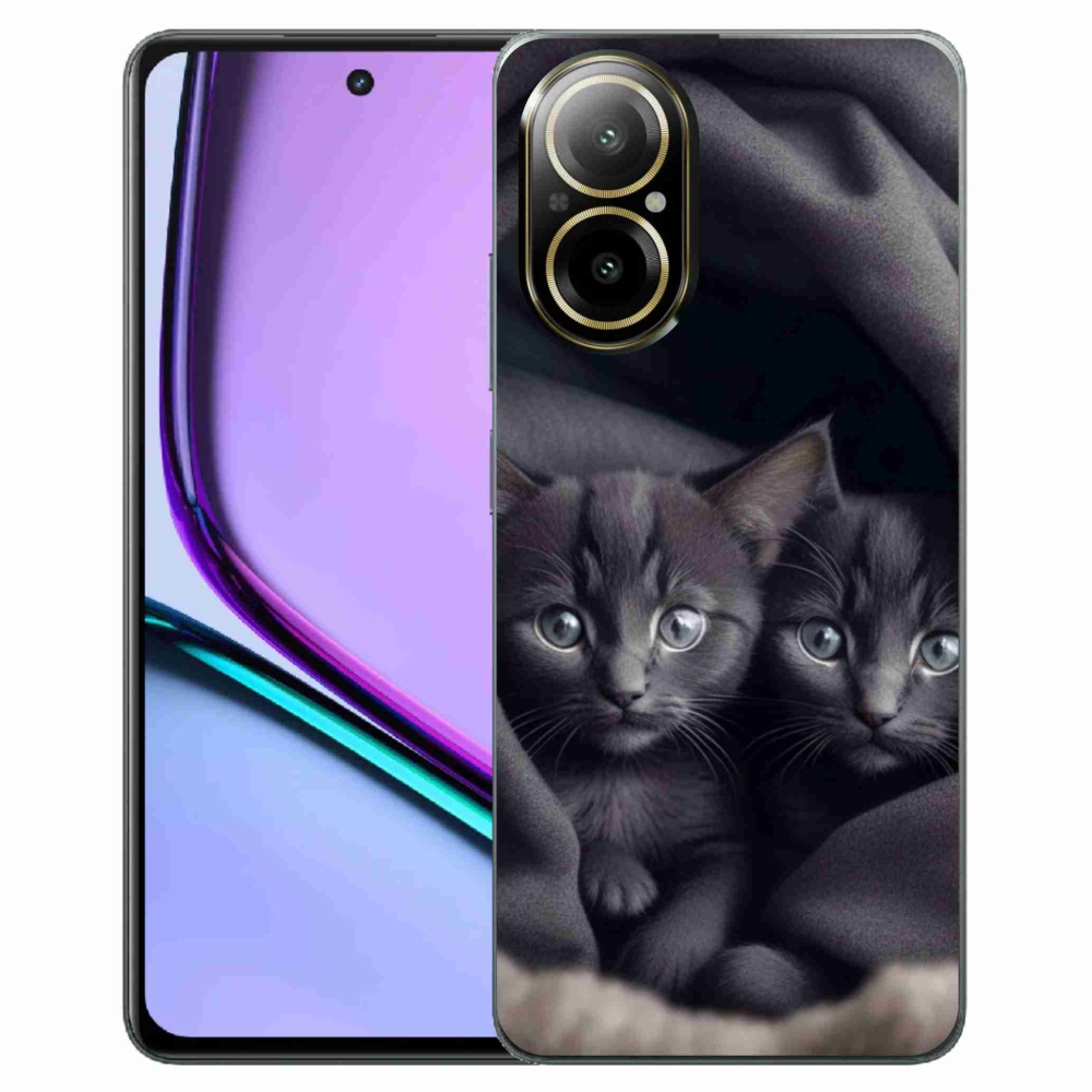 Gelový kryt mmCase na Realme C67 - kočičí duo
