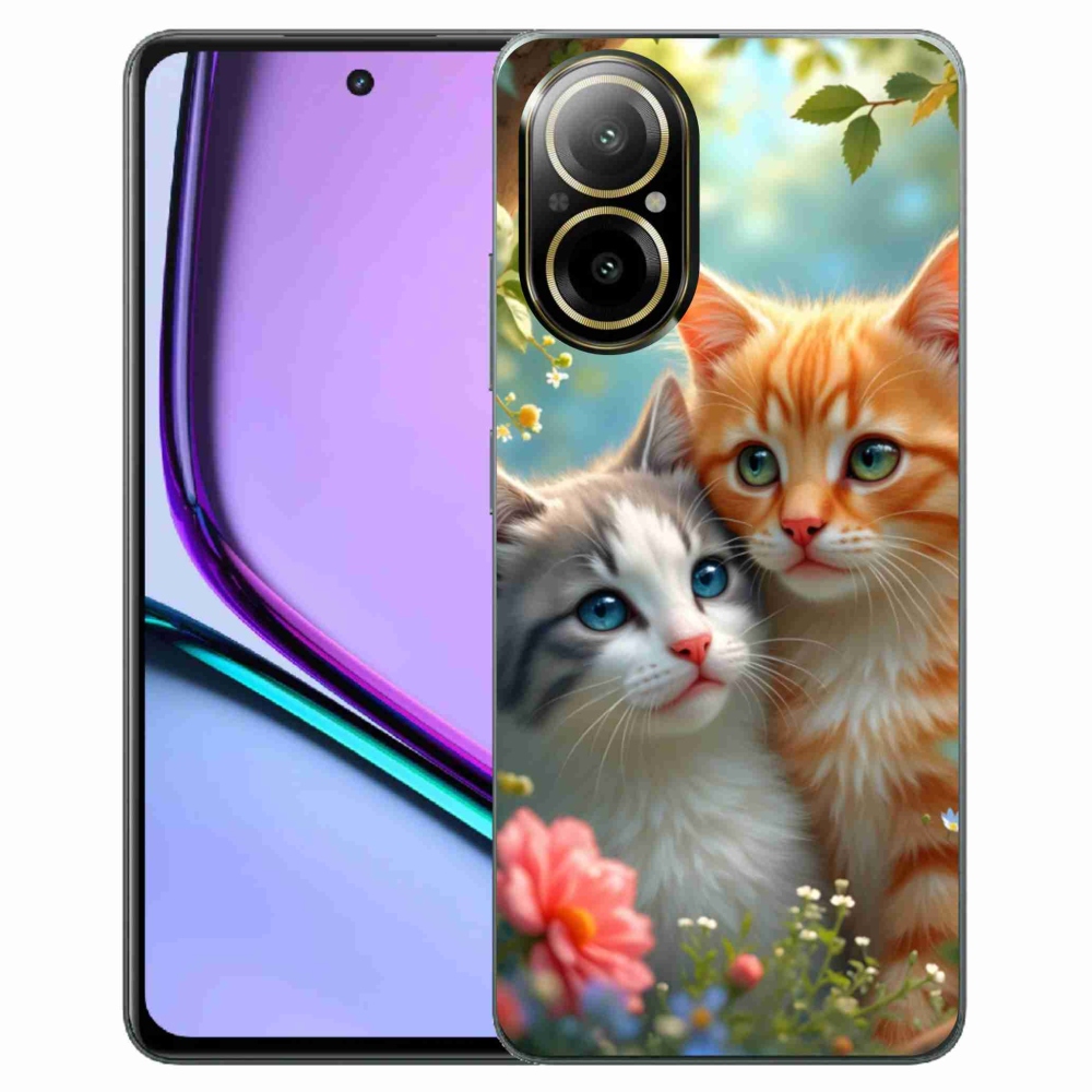Gelový kryt mmCase na Realme C67 - kočičí láska 2