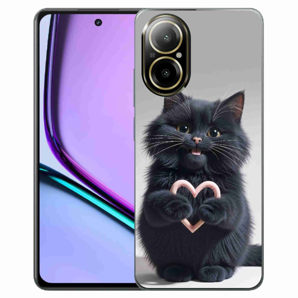 Gelový kryt mmCase na Realme C67 - kočičí láska 3