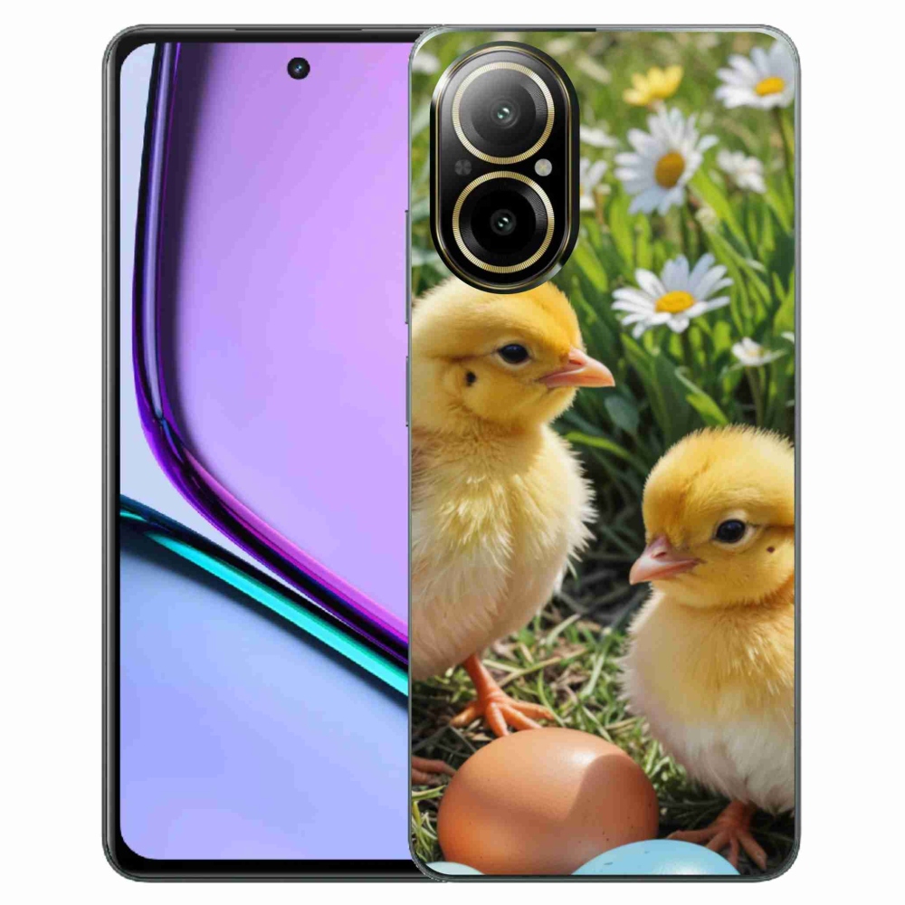 Gelový kryt mmCase na Realme C67 - kuřátka