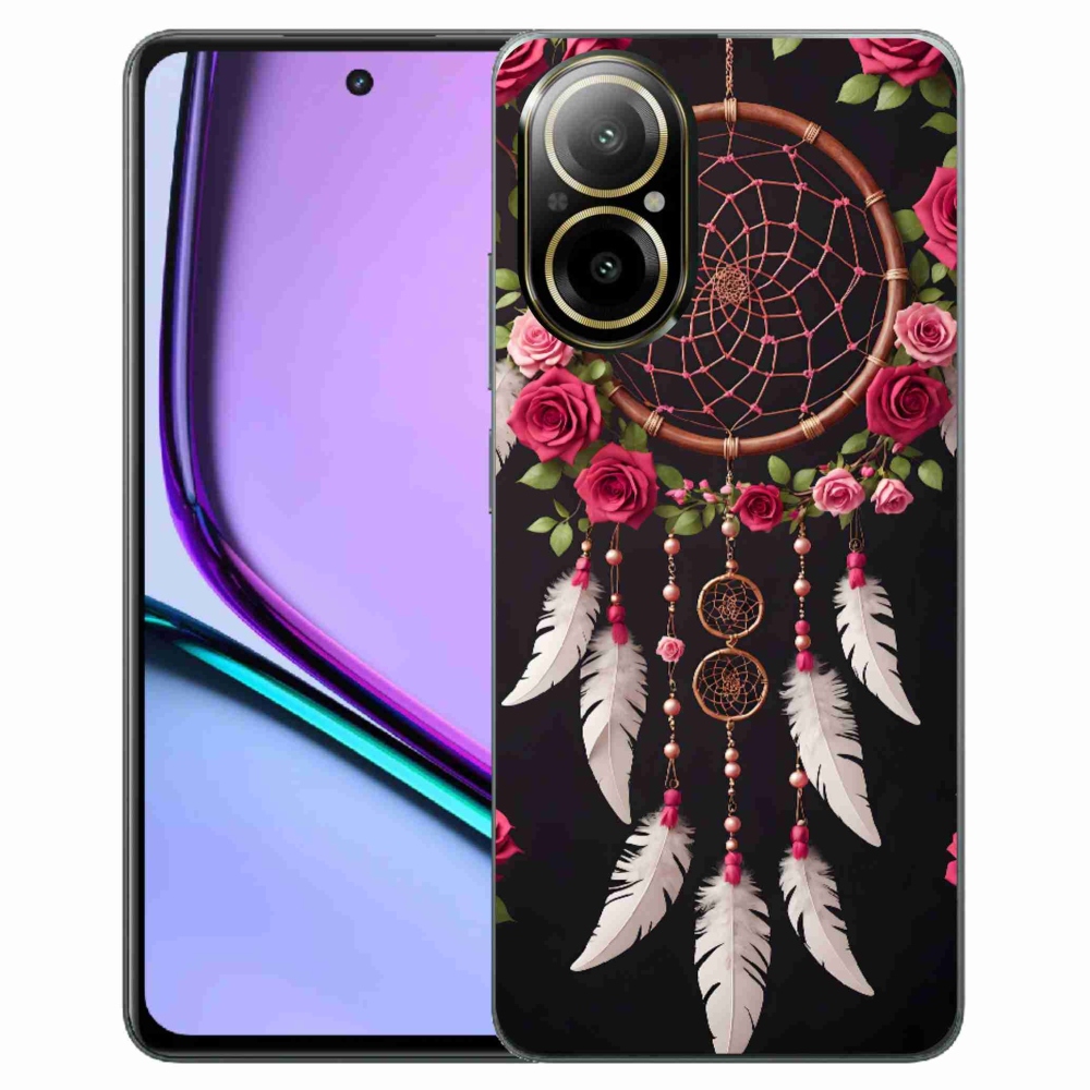 Gelový kryt mmCase na Realme C67 - lapač snů s růžemi