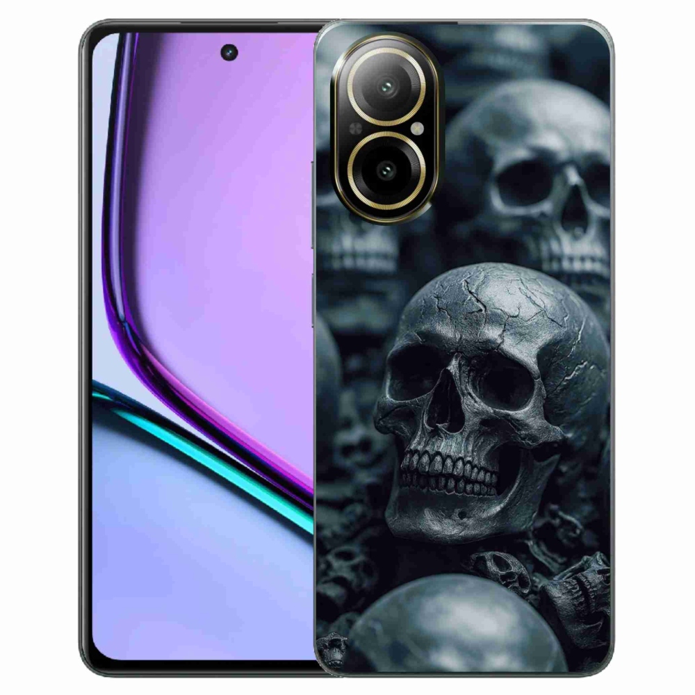 Gelový kryt mmCase na Realme C67 - lebka 2