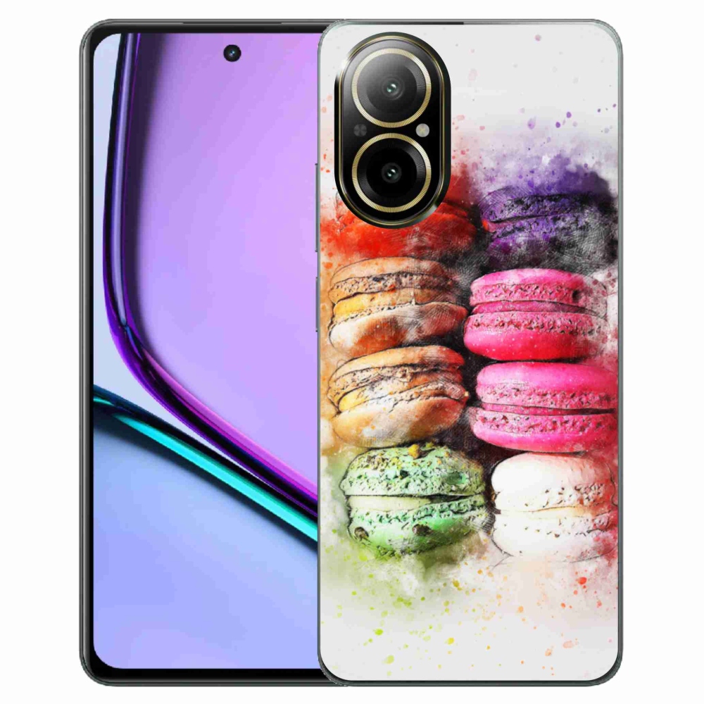 Gelový kryt mmCase na Realme C67 - makrónky