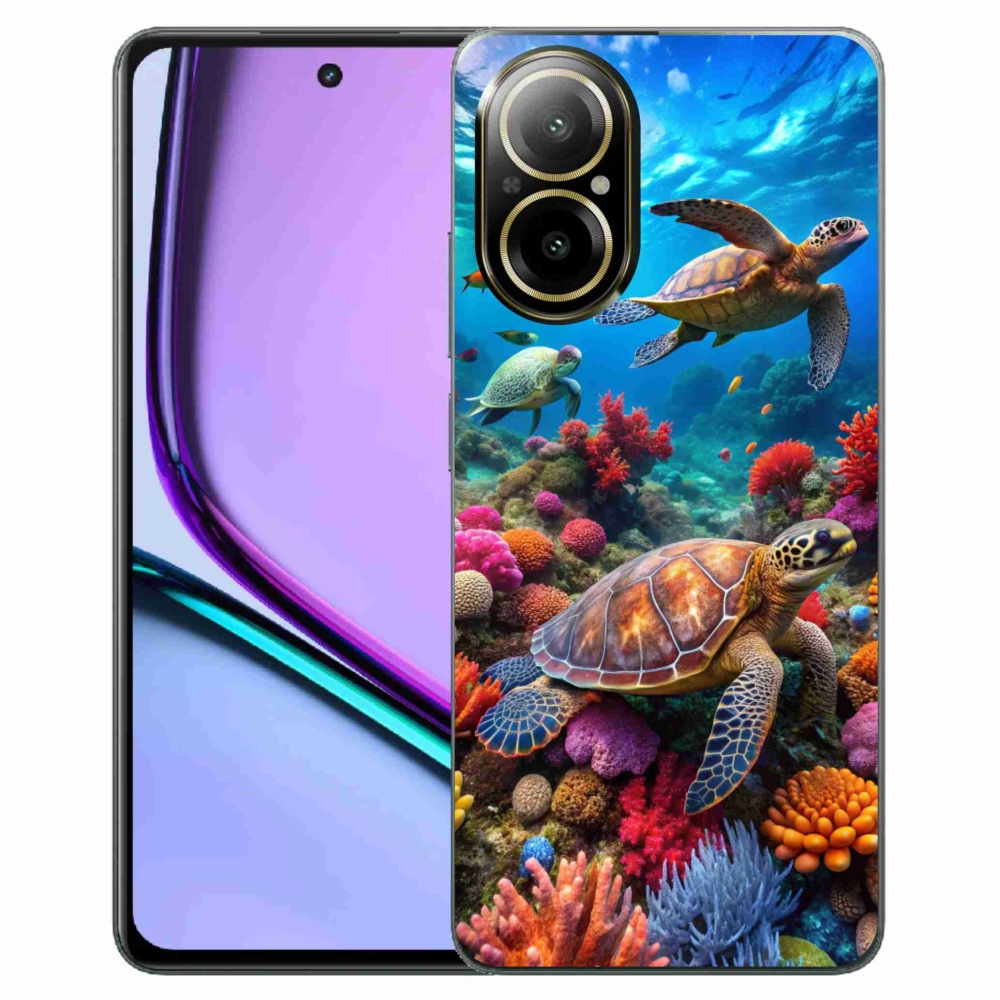 Gelový kryt mmCase na Realme C67 - mořský svět 2