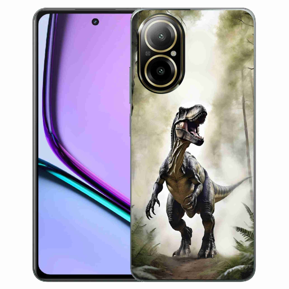 Gelový kryt mmCase na Realme C67 - naštvaný T-Rex