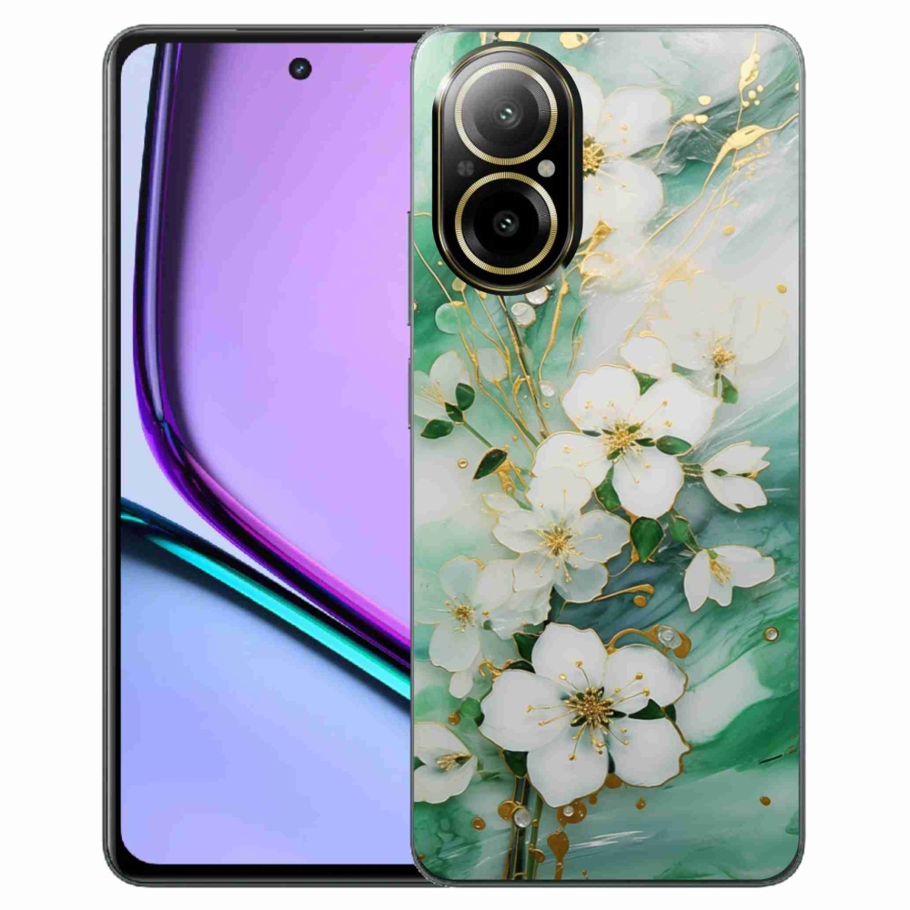 Gelový kryt mmCase na Realme C67 - něžné květy