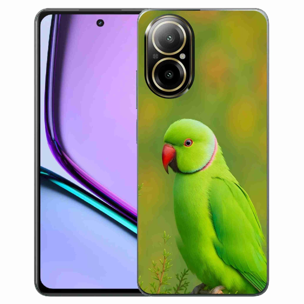 Gelový kryt mmCase na Realme C67 - papoušek alexandr 2
