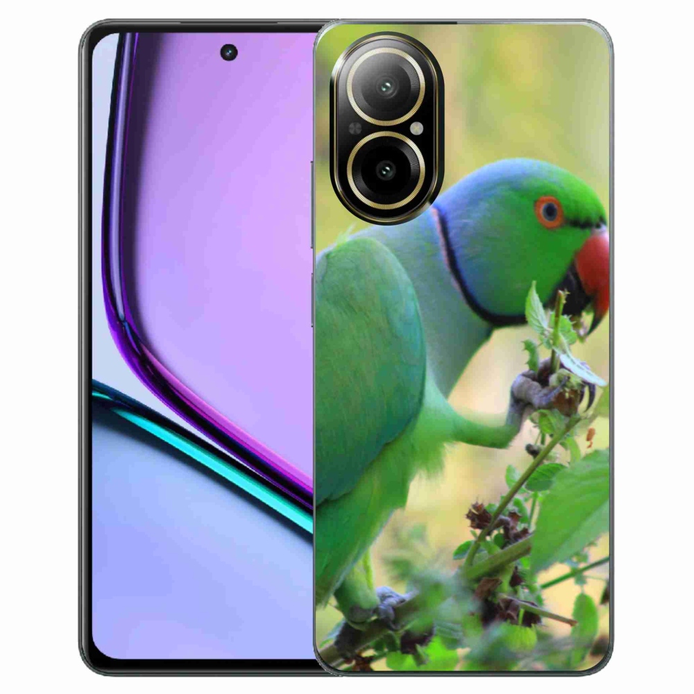 Gelový kryt mmCase na Realme C67 - papoušek alexandr