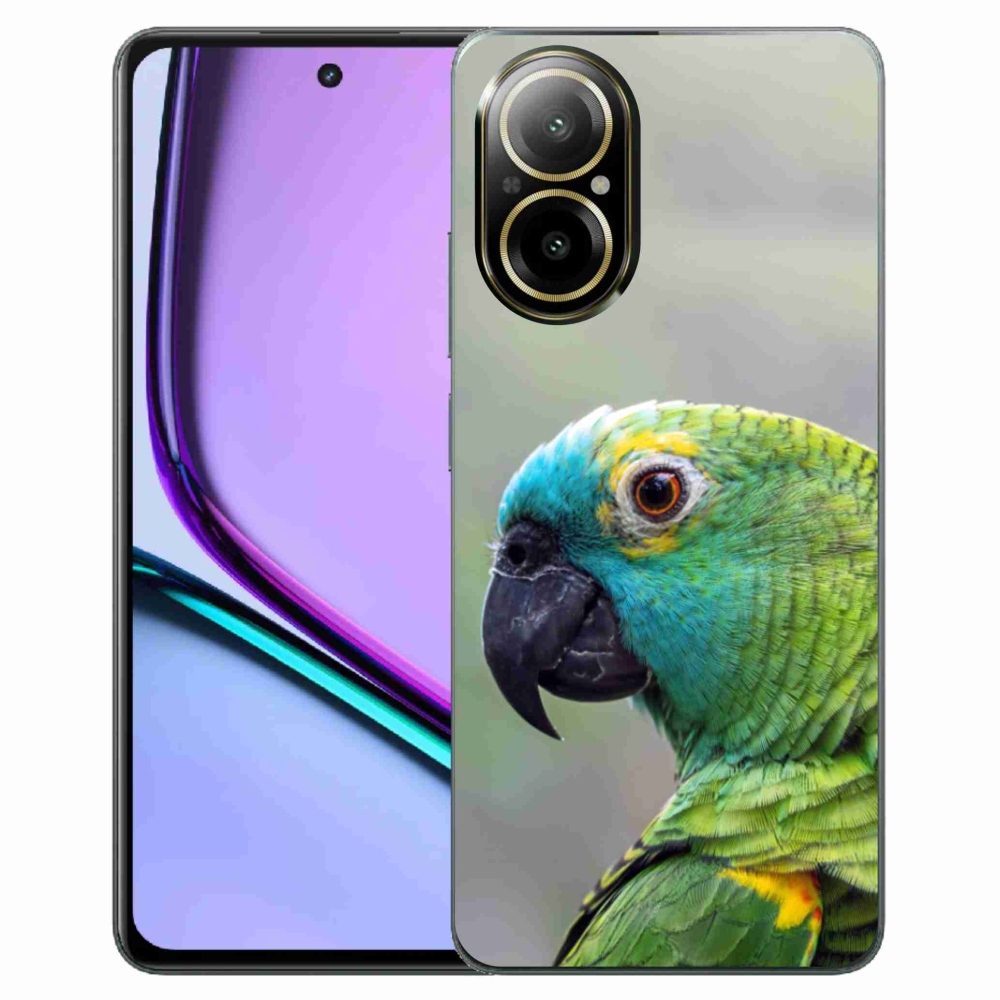 Gelový kryt mmCase na Realme C67 - papoušek amazoňan